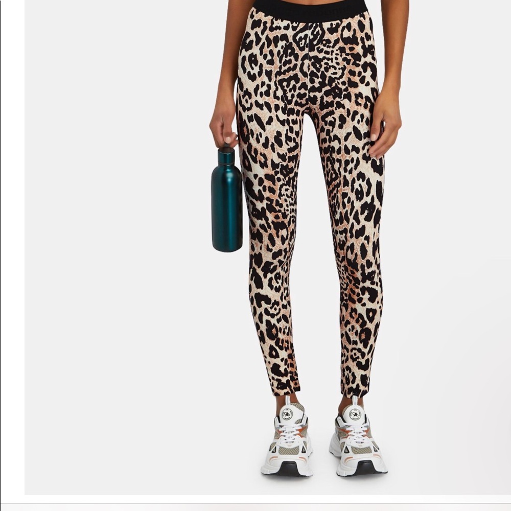 Paco Rabanne leopard print leggings size S NWT